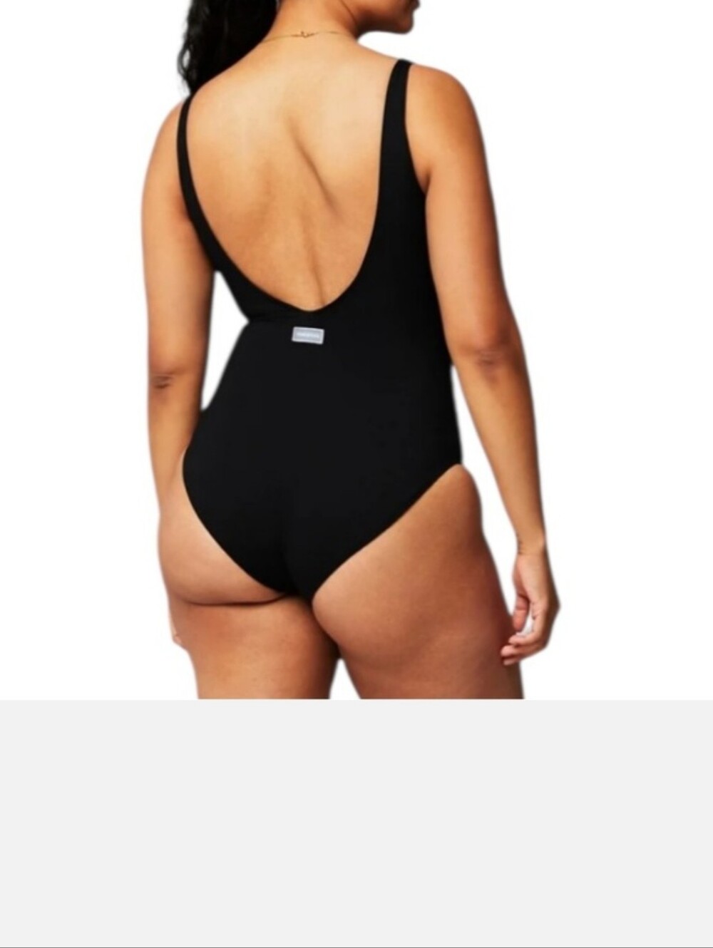 Fabletics Black Sunset Scoop One-Piece Swimsuit - Size Medium